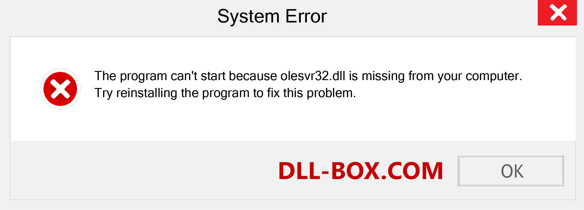  olesvr32.dll file is missing?. Download for Windows 7, 8, 10 - Fix  olesvr32 dll Missing Error on Windows, photos, images